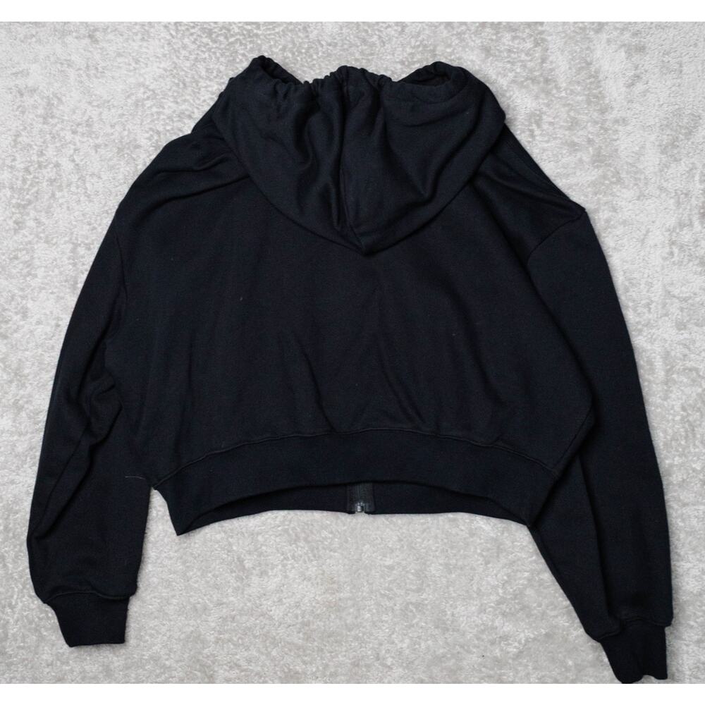 Fabletics Black Terry Weekend Full Zip Baggy Hood… - image 2
